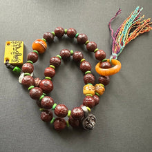 Antique Bodhi Seeds Hand Mala with Antique Tibetan Charms