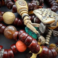 Genuine Antique Bodhi Seeds Tibetan Mala Necklace