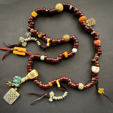 Genuine Antique Bodhi Seeds Tibetan Mala Necklace
