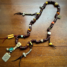 Genuine Antique Bodhi Seeds Tibetan Mala Necklace