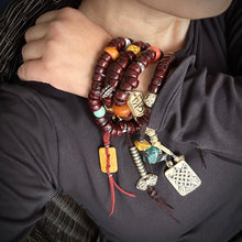 Genuine Antique Bodhi Seeds Tibetan Mala Necklace