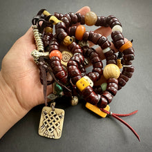 Genuine Antique Bodhi Seeds Tibetan Mala Necklace