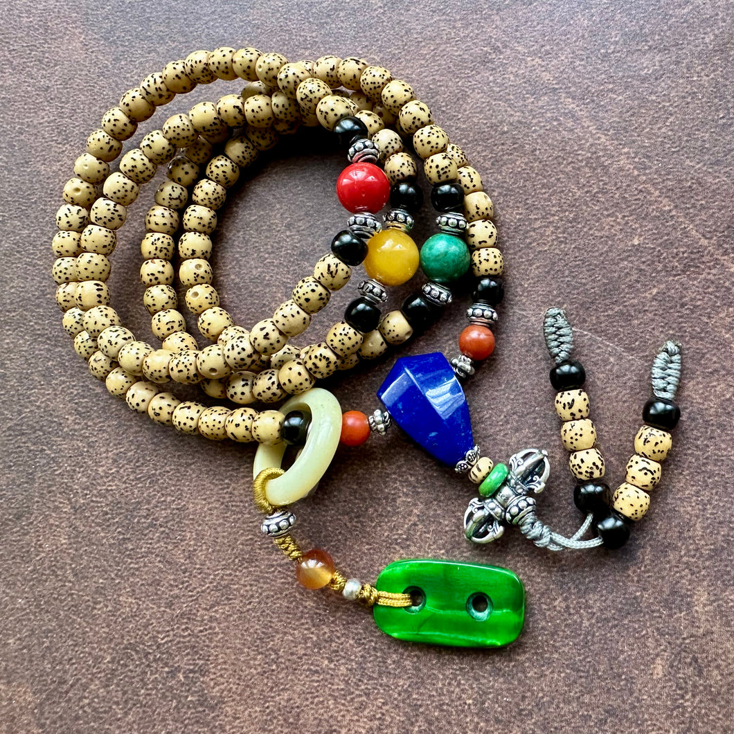 Small Star-Moon Bodhi Seeds Tibetan Mala