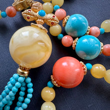 Genuine Amber and Tibetan Coral Mala Necklace