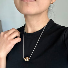 Vintage Tibetan Daluo Dzi Bead Amulet on 925 Silver Chain Necklace