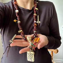 Genuine Antique Bodhi Seeds Tibetan Mala Necklace