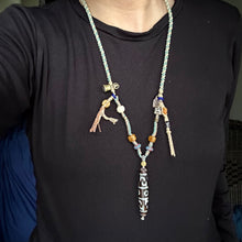 Lotus Master 3-Eye Tibetan Dzi bead with Handmade Cord Necklace