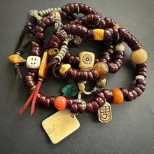 Genuine Antique Bodhi Seeds Tibetan Mala Necklace