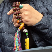 Antique Bodhi Seeds Hand Mala with Antique Tibetan Charms
