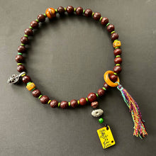 Antique Bodhi Seeds Hand Mala with Antique Tibetan Charms