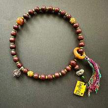 Antique Bodhi Seeds Hand Mala with Antique Tibetan Charms