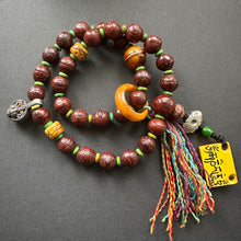 Antique Bodhi Seeds Hand Mala with Antique Tibetan Charms