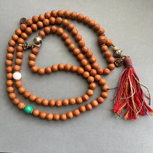 On Sale - Bodhi Seeds Tibetan Mala with Turquoise and Dzi