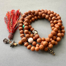 On Sale - Bodhi Seeds Tibetan Mala with Turquoise and Dzi