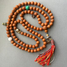 On Sale - Bodhi Seeds Tibetan Mala with Turquoise and Dzi