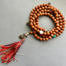 On Sale - Bodhi Seeds Tibetan Mala with Turquoise and Dzi