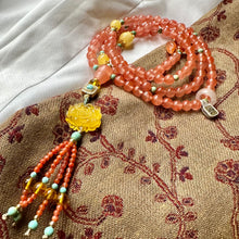 NanHong Icy-Float Agate Mala Necklace