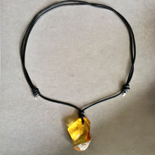 Raw Baltic Amber Surfers Necklace - Sealight 1