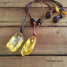 Baltic Amber Surfers Necklace - Aqua