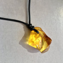 Raw Baltic Amber Surfers Necklace - Sealight 1
