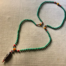 Genuine Vintage Turquoise and Dzi bead Mala Necklace