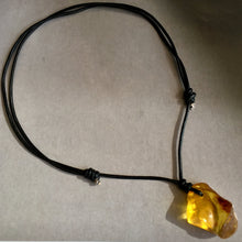 Raw Baltic Amber Surfers Necklace - Sealight 1