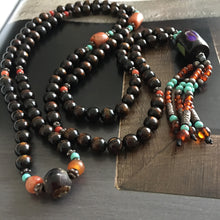 Tibetan Coral Mala Necklace