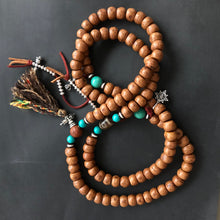 Bodhi Seeds Tibetan Mala with Turquoise and Dzi