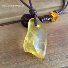 Baltic Amber Surfers Necklace - Aqua