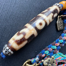 Tibetan Dzi bead with Handmade Cord Necklace