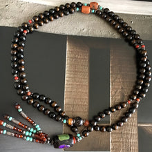 Tibetan Coral Mala Necklace