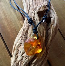 Raw Baltic Amber Surfers Necklace - Sealight 1
