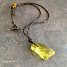 Baltic Amber Surfers Necklace - Aqua
