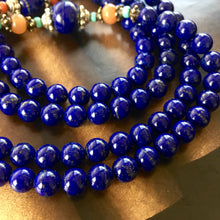 Vintage Lapis Lazuli Tibetan Mala Necklace