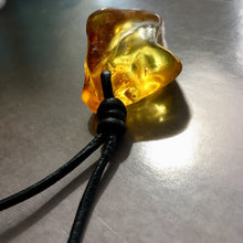 Raw Baltic Amber Surfers Necklace - Sealight 1