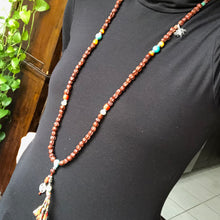 Genuine Old Cacumen Platycladi (Baixiang) Bodhi Seeds Tibetan Mala with Tibetan Turquoise