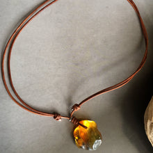 Raw Baltic Amber Surfers Necklace - Sealight 2