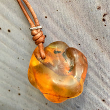Raw Baltic Amber Surfers Necklace - Sealight 2