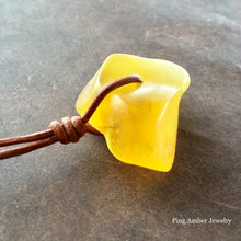 Baltic Amber Surfers Necklace - Half Moon