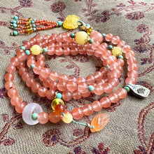 NanHong Icy-Float Agate Mala Necklace
