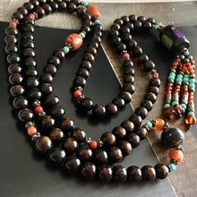 Tibetan Coral Mala Necklace