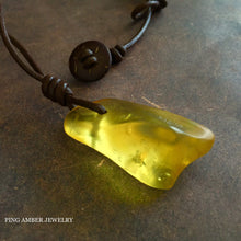 Baltic Amber Surfers Necklace - Aqua