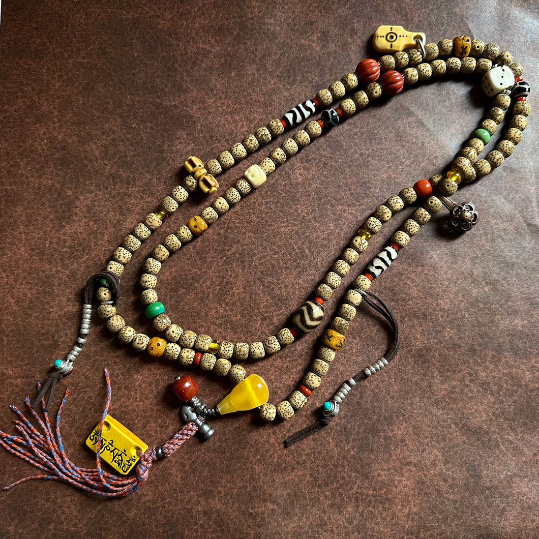 Star-Moon Bodhi Seeds Tibetan Mala