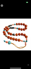 NanHong Icy-Float Agate and Nephrite  Jade Mala Necklace