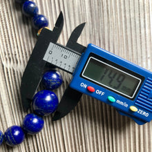 Large Natural Lapis Lazuli Beads Necklace