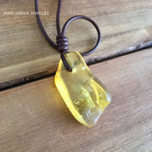 Baltic Amber Surfers Necklace - Aqua