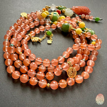 NanHong Icy-Float Agate Mala Necklace