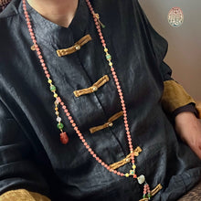 NanHong Icy-Float Agate Mala Necklace