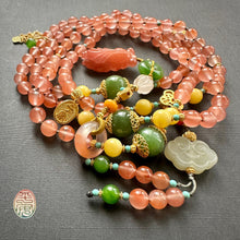 NanHong Icy-Float Agate Mala Necklace