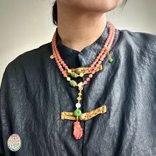 NanHong Icy-Float Agate Mala Necklace